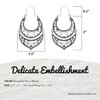 Bohemian Boho Filigree Hoop Earrings for Women – Intricate &