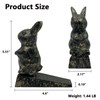 Cast Iron Door Stop, Cute Decorative Rabbit Door Stopper, Heavy