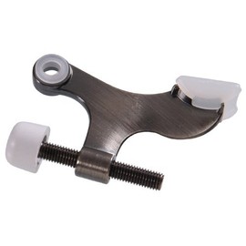 The Hillman Group 851320 Hinge Pin Door Stop - for Hollow Core Doors - Pewter 1-Pack (2)