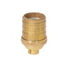 B&P Lamp® Heavy Turned Brass Keyless Sockets, Unfinished Brass, Keyless