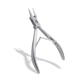 DZ Corner Pliers Extremely Podology Tool for Work Up to Nail Folds Made of Stainless Steel 11cm Silver