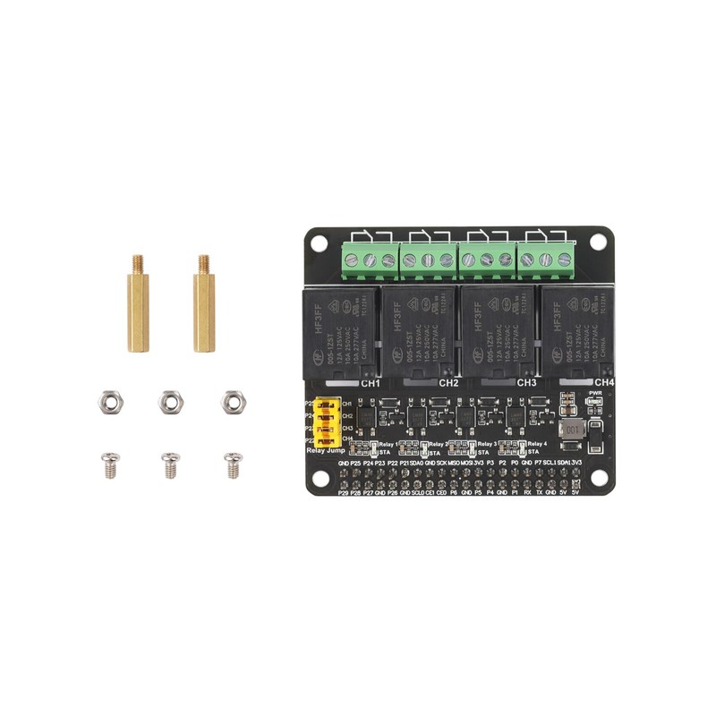 SEENGREAT 4 Channel Relay Modules DC3.3V/5V with Optocoupler for Raspberry