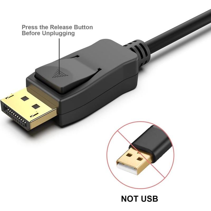 Wanme DisplayPort (Quelle) zu HDMI (Display), unidirektional, 8 K @