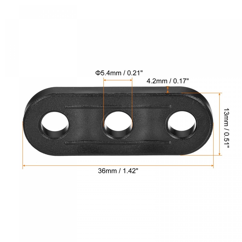 sourcing map Tent Rope Buckles, 5.4mm Plastic Guyline Adjuster Cord