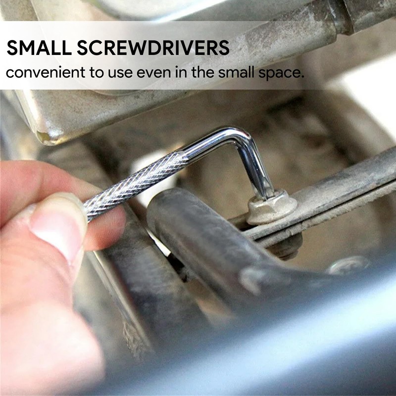 Pack of 2 Allen Wrench, Slotted Phillips Angle Screwdriver, Cross