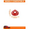 Savadicar Red Antenna Base Trim Cover for Jeep Wrangler JK