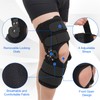 Hinged ROM Knee Brace with Side Stabilizers, Post Op Knee