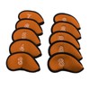 10pcs Golf Iron Covers Set with Numbers Waterproof Golf Head