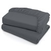 SSW HOMES King Fitted Sheet Charcoal - Deep Pocket 16