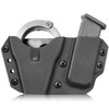 Kydex Handcuff Holster with 9/.40 Double - Stack Holder Combo