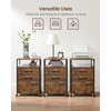 VASAGLE File Cabinet, Mobile Filing Cabinet with Wheels, 2 Drawers,