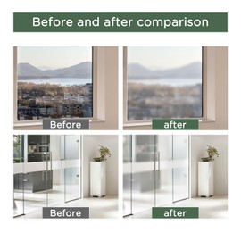 SPRAY PAINT Frosted Glass Paint bathroom-glass, windows, office-glass, anti-peeping frostedpaint DIY (2PCS)