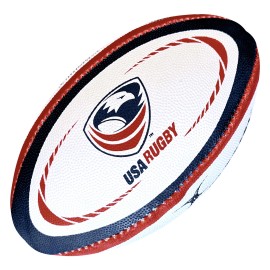 Gilbert USA Rugby Mini Ball Red White Blue Recreation Sports Gift 7 Inch
