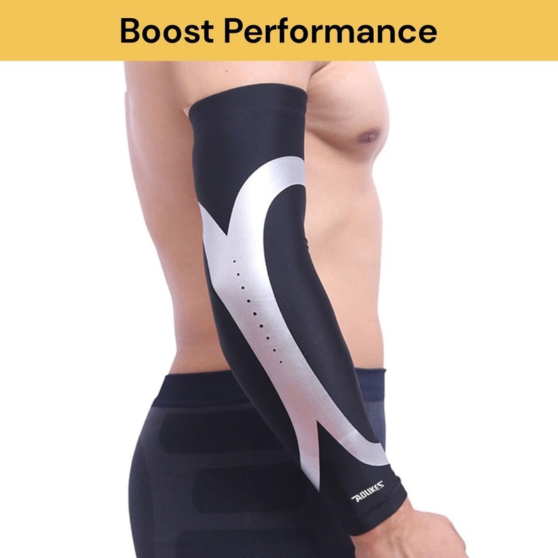 Elbow Brace Compression Sleeve Elastic Support, Tendonitis Pain, Tennis Elbow,