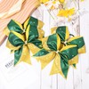 6PCS Glitter Cheer Bow Large Cheer Bows Rhinestones Hair Bows