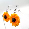 Handmade Sun Flower Earrings - Daisy Earrings - Spring Earrings