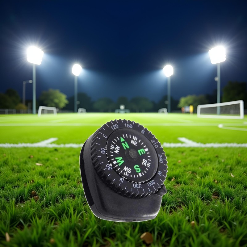 Mini Black Button Navigation Device - Compact Survival Compass for