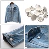 17mm Jeans Buttons No-Sew Metal Tack Buttons Replacement Kit 12