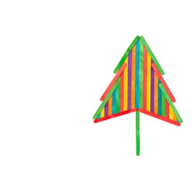 Eco Craft Stix Colored Popsicle Sticks, 4.5 Inches and Width 3/8. Pack of 200CT. Assorted Colors. Wooden Sticks for Crafts and Schools.