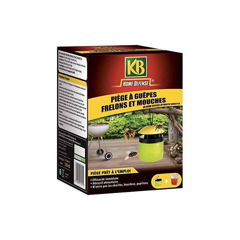 KB Home Defense PIEGE A GUEPES FRELONS ET MOUCHES X6