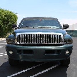 Spec-D Tuning Led Smoke Lens Euro Headlights Compatible with 1994-2001 Dodge Ram 1500, 94-02 2500 3500, L+R Pair Head Light Lamp Assembly