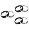 TEHAUX 3 Pairs Angel Pair Couples' Matching Jewelry Promise Rings