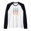 252 North Carolina USA Multi Color Area Code Raglan Baseball