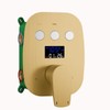 WHSHOWER 3 Way Shower Diverter Valve Push-Button Temperature Display Modern