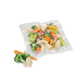 Tescoma 4FOOD Vacuum Sealing Film, 20 x 200 cm, Set of 2, Universal, Reusable Film Roll for Freshness & Sous-Vide, Suitable for GrandCHEF & Other Household Appliances