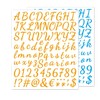 12 Sheets Letter and Number Stickers, Alphabet Number Stickers, Mailbox