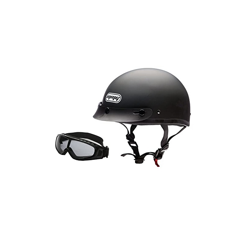 MMG 205 Motorcycle Cruiser Half Helmet DOT Street Legal –