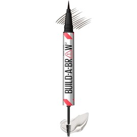 Maybelline Build-A-Brow 2-in-1 Brow Pen and Sealing Eyebrow Gel, Eyebrow Makeup for Real-Looking, Fuller Brows, Ash Brown, 1 Count                    