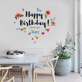 Wall stickers, birthdays, flowers, decorations, children's rooms, DIY, parties, birthday goods