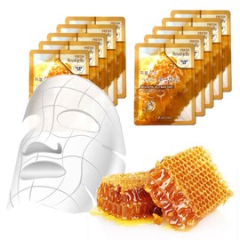 3W Royal Jelly High Adhesion Hot and Cold Mask Sheets 10 Sheets Honeycomb Honey / 3W 로얄젤리 고밀착 냉온 마스크시트 10매 벌집 벌꿀