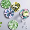 Coasters for Drinks, Round Absorbent Ceramic Stone Coasters Set of
