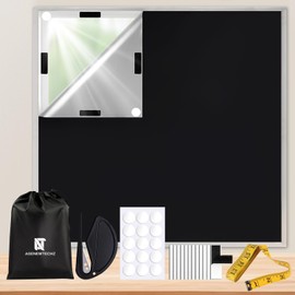 Blackout Blinds Stick on, 300 X 145 CM Blackout Blind,100% Blackout Material, No Drill Blinds, Portable Blackout Blind Cut to any Size, Black out blinds for Bedroom, Loft, Caravan