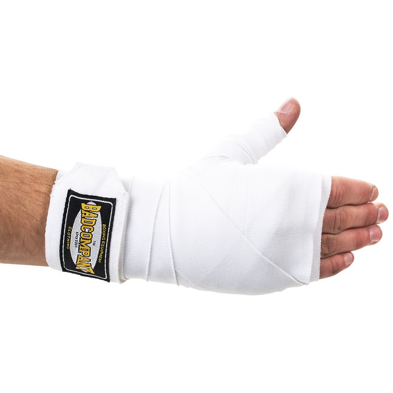 Bad Company Boxing Bandages, Elastic Wrist Wraps with Wide Velcro