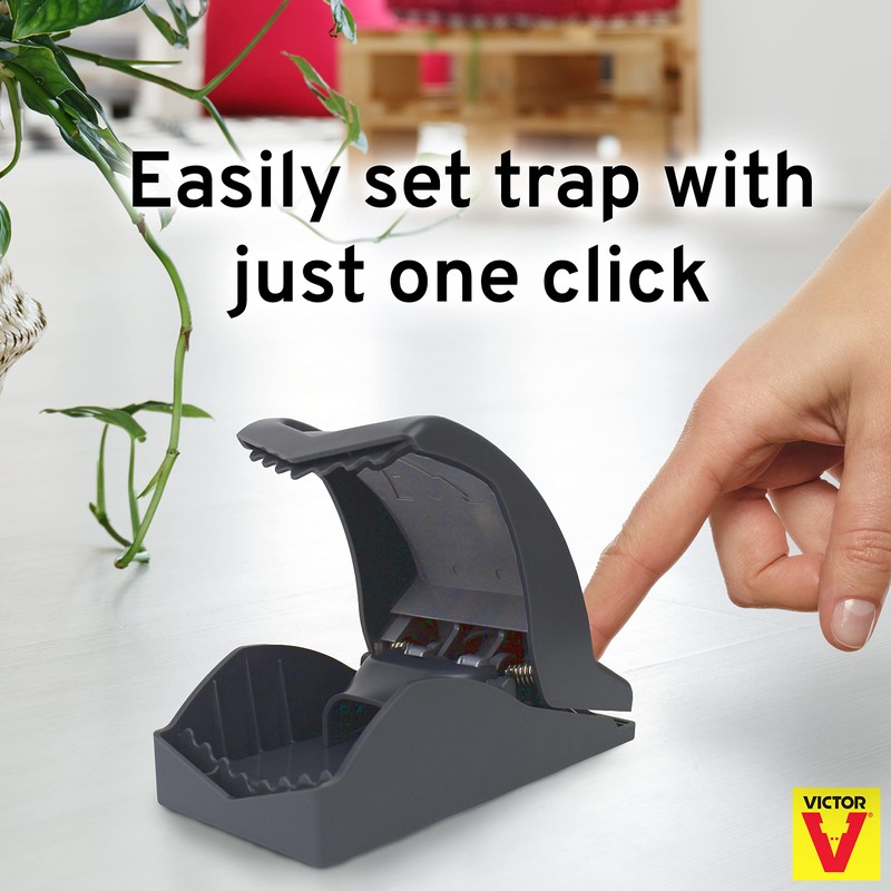 Victor M147 Safe-Set Rat Trap-4 Pack, 4, Black