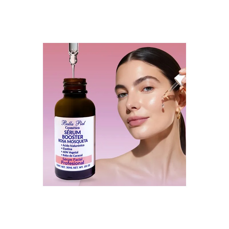 Srum Booster Facial Bella Piel Rosa Mosqueta 30ml cido Hialurnico