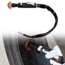 Sporacingrts 2500rpm Low Speed Air Tire Buffer Tire Repair Kit Polishing Cleaning Tool 35 mm Pneumatic Automatic Buffing Wheel Machine Tire Patch Tools Rear Exhaust