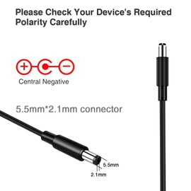 LEKATO Pedal Power Supply Adaptor Power Supply 9V 1A for Effect Pedal