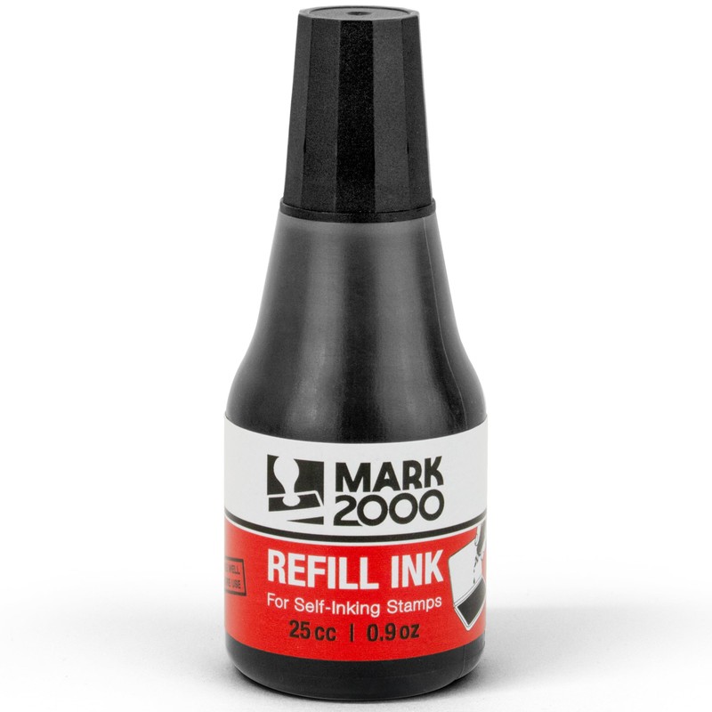 Mark 2000 Self-Inking Refill Ink - Black - 25cc (0.9oz)
