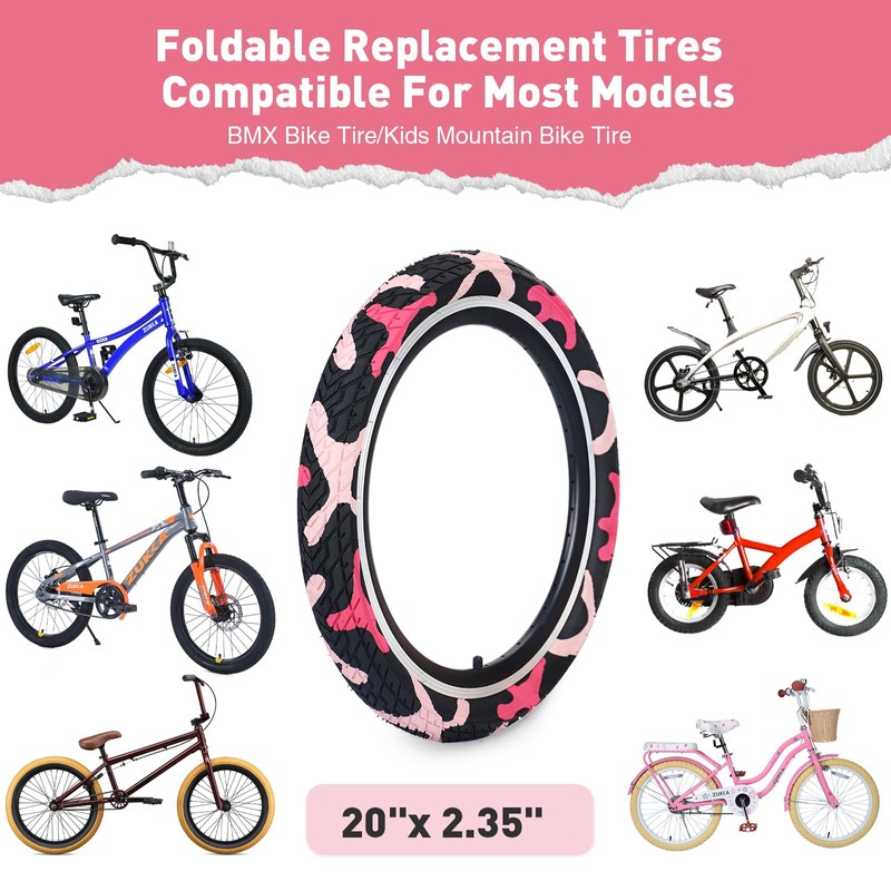 ZUKKA 20 x 2.35 Bike Tire 1/2 Pack 20 inch
