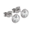 NKlaus Pair of Stud Earrings 5.3 mm White Gold 750