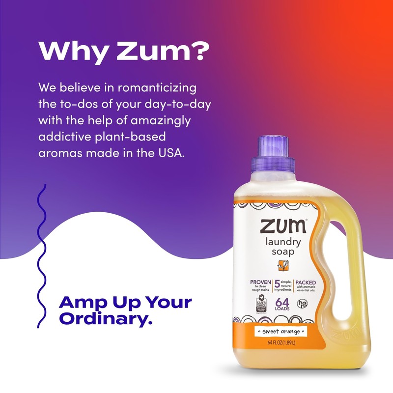 Zum Laundry Soap by Indigo Wild - Liquid, Plant-Based Soap