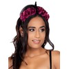 Leg Avenue A284722048 Panamahut, Damen, Schwarz (Black, Burgundy), (Herstellergröße: One