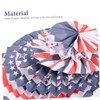 LABRIMP 4th of July Party Props Patriotic Decorations Paper Fan