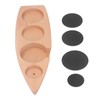 Coffee Tamper Holder Boat Shape 4 Slots Anti Slip Stable