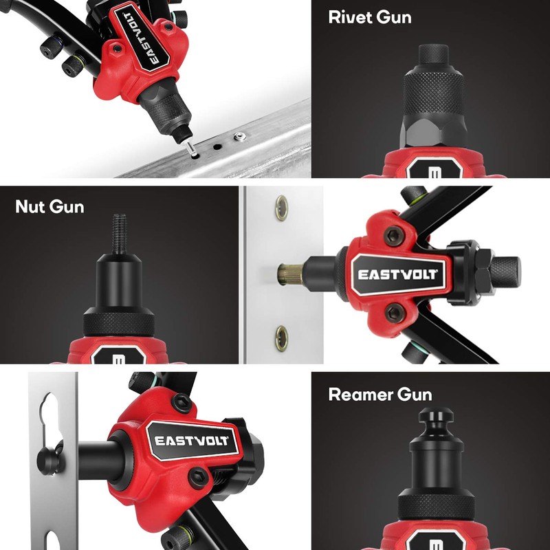 Eastvolt Rivet Nut Tool, 3 in 1 Hand Rivet, Rivet