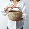 Made In Basket Hamper Handles Seagrass Storage puranta-kaba- Bali Sundries